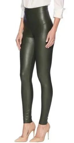 Commando  Perfect Control Faux Leather Leggings Pine Green Pants Women’s Size XL