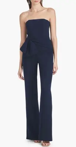 Sachin + Babi Whitley Bow Strapless Jumpsuit, Navy, size 14