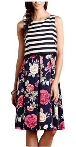 Moulinette Soeurs Anthropologie Mixed Print Sleeveless Dress 8