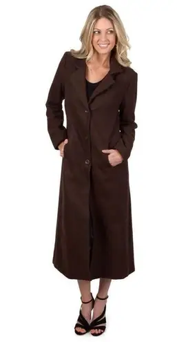 Chocolate brown trench cardigan Brown Size XXL