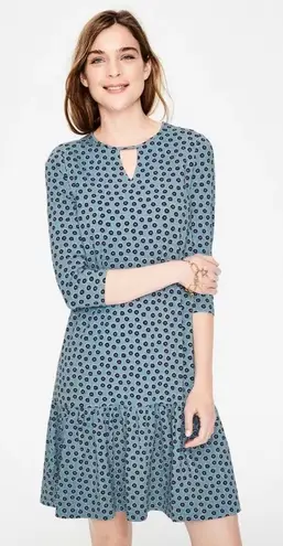 BODEN | Selena Jersey Dress in Heritage Blue Daisy Duo Size 6