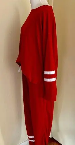 Women’s Loungewear Sweatsuit Sets Red Size L