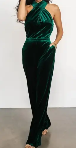 Baltic Born Cleopatra Crushed Velvet Jumpsuit