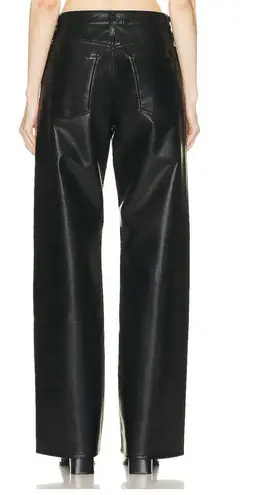 Citizens of Humanity  Leather Trouser Pant Black Size 26 Wide Leg Designer NEW