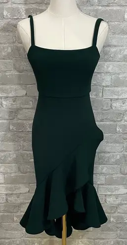 Here Comes the Sun Ruffle Green Sleeveless Dress