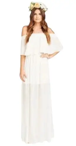 Show Me Your Mumu  Hacienda Maxi Dress White NWT Womens Small