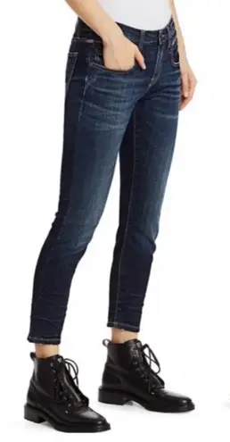 R13 Skinny Jeans Mid-Rise Size 28 Style R13w0002-1 Medium Blue Whiskered