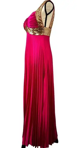 Tiffany Designs Y2K Prom Dress Sequin Formal Gown Hot Pink Womens Size 6 Maxi