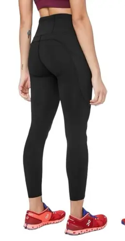 Lululemon  Fast & Free 7/8 Tight‎ II 25” Black Nulux Women’s 6 Athletic Leggings - Image 1