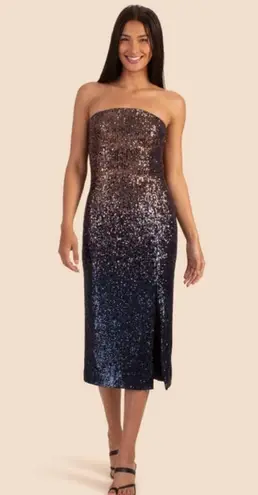 Trina Turk 💕💕 Stella Dress ~ Supernova Sequin Moonstone/Midnight Ombre 8 NWT