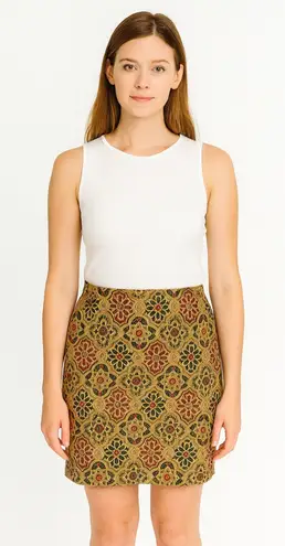 Vtg Y2K bright floral skirt