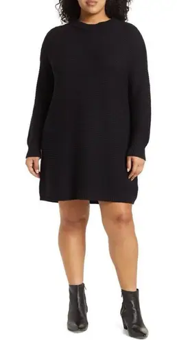Melrose and Market ✨ MOCK NECK MINI SWEATER SZ SMALL DRESS IN BLACK✨