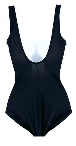 LL Bean Y2K One Piece Black Swimsuit Size 6 Small Bathing Suit Modest
