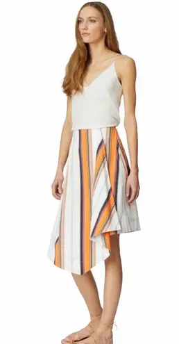 Habitual new ❤︎ Skylar Handkerchief Hem Skirt ❤︎ Tangerine Stripe ❤︎ Size 2 ❤︎