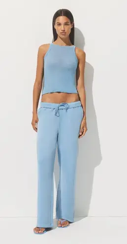 SKIMS French Terry Straight Leg Pant in Blue Bell, Size Medium