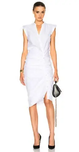 Veronica Beard Ruched Shirtdress, Size 0, $445