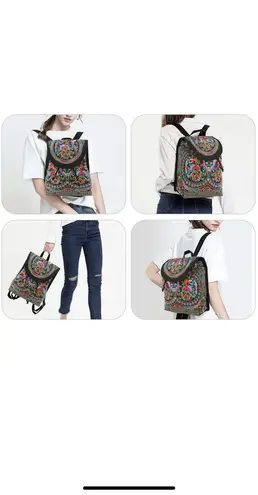 Women's Handmade Mini Backpack Purse – Adjustable Travel Bag