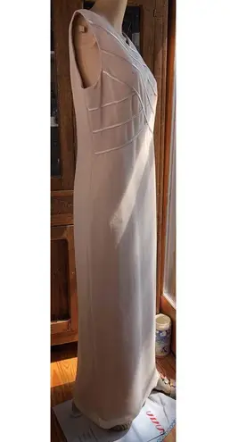 Patra Beige Mother Of Bride Dress Two Piece Long Sleeve Embellished Neckline12 Tan Size 12
