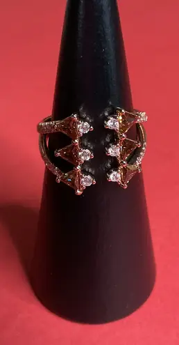 Bomb Party RBP6648 “Modern Elegance” Cubic Zirconia on Rose Gold Size 8 Ring NWT