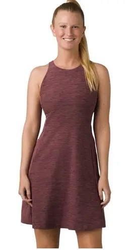 prAna Kimble Sleeveless Strappy Back Athletic Dress in Flannel Heather Sz M NEW