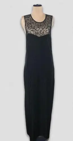All that jazz Black Velvet Maxi Dress Large