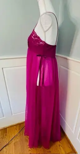 Lily Of France Rosa Puleo-Szule 70's Sheer Chiffon Lingerie Slip Dress Medium