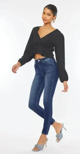 KanCan Jeans Women's Size 11/29 Nicole High Rise Super Skinny Dark Wash Jeans Blue