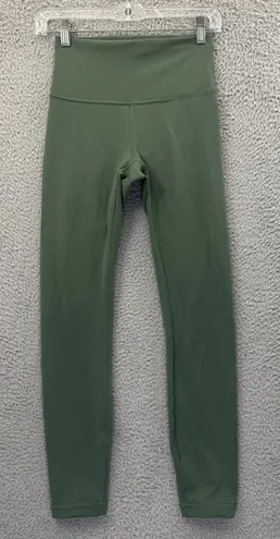 Lululemon  Wunder Train High Rise Tight Leggings 25" Algae Green Athletic Women 6 - Image 1