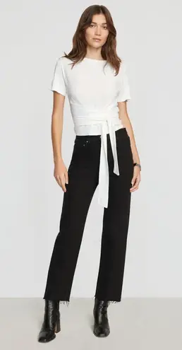 Modern Citizen - Jude Cropped Tie-Front Top in White - Sz Small | NWOT