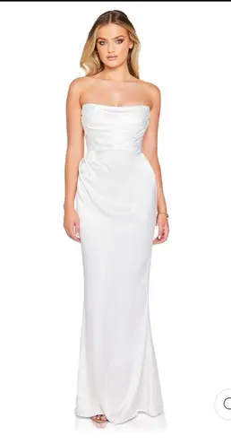 Nookie Emelie Strapless Gown White