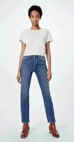 RE/DONE 90’s High Rise Ankle Crop Denim Jeans Button Fly size 28