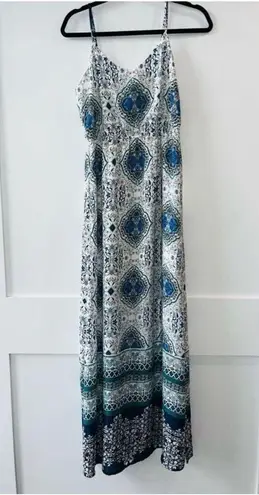 Skies Are Blue Lyna Spaghetti Strap Maxi Dress Size XS Women’s Paisley Floral