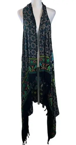 Super cute swim coverup/kimono lots of colors & patterns to match everything EUC Black Size undefined