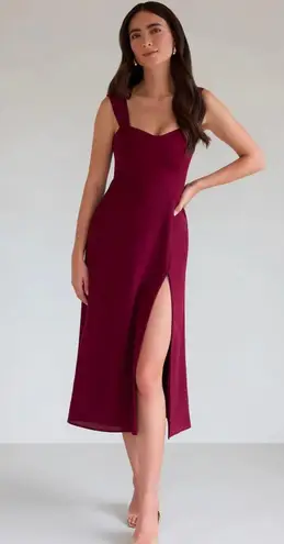 Park & Fifth Hastings Dress in Burgundy- Medium