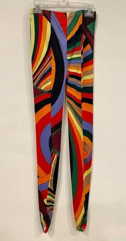 Emilio Pucci Pucci Iride-print pull-on stockings Size Large EUC