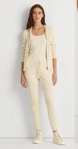 Ralph Lauren Lauren  Cable-knit Jogger Pants Plus Size XXL, Winter Cream NWT $145