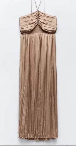 ZARA Gold Maxi Dress