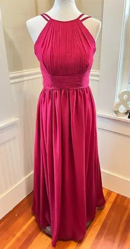 JJ's House A-line Scoop Floor-Length Chiffon Prom or Bridesmaid Dress