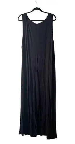 24/7 Comfort Maxi Dress Womens 3X Pullover Stretch Soft Casual Feminine Relaxed Black