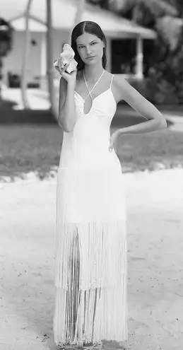 Anthropologie  Delfi Collective Fringe Dress