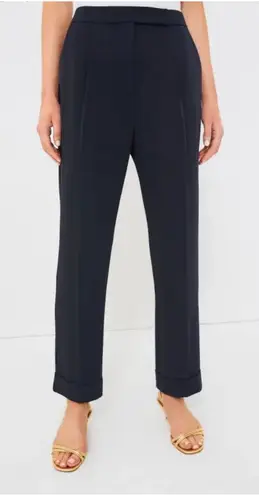 Tuckernuck Pleated Navy Blue Career Professional Duncan Trouser Size 12