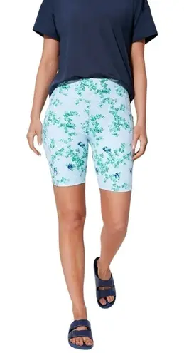 Tuckernuck Light Blue English Ivy 7” Ava Bike Shorts US S - Image 1