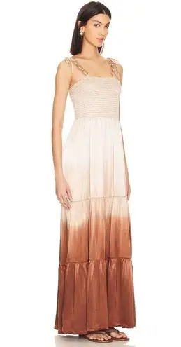 Rays for Days x REVOLVE Eleanor Maxi Dress in Carmel Ombre Small New Womens Brown