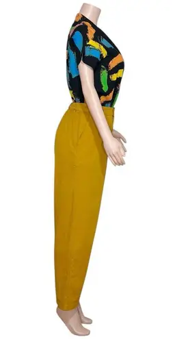 BIG BUD Pantry Button Up Blouse, Rainbow Paint Stroke, XXS Black