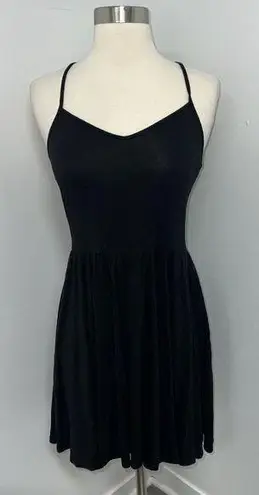 American Eagle  Dress Womens Small Black Strappy Sleeveless Stretch Soft & Sexy