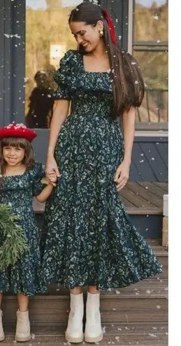 💕IVY CITY CO💕 Gracie Dress ~ Holly Print XXS NWT Green