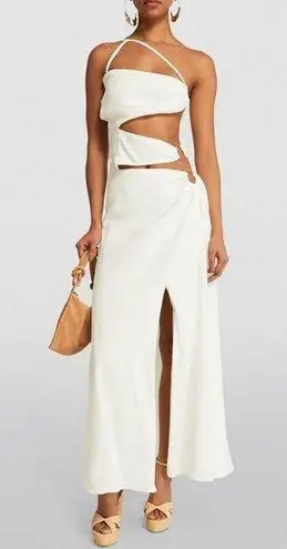 Cult Gaia NEW Revolve* Terese Gown, Off-White Size 8