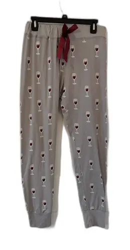 Wine Glass PJ Pants Gray Size undefined