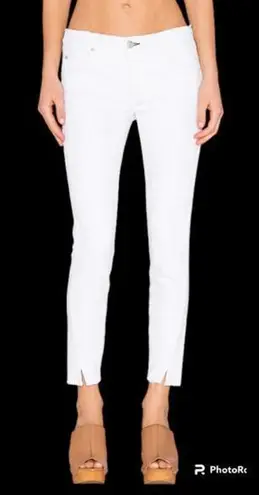 AMO Twist Sea Salt Jeans Slim Fit Cut Ankle Length 4 Pockets White Size 28