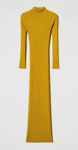 Heart & Hips Ribbed Bodycon Midi Golden Hour Goals - SZ L